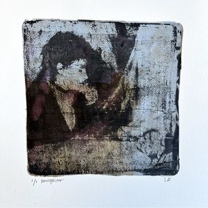 #341 small monoprint 9x12